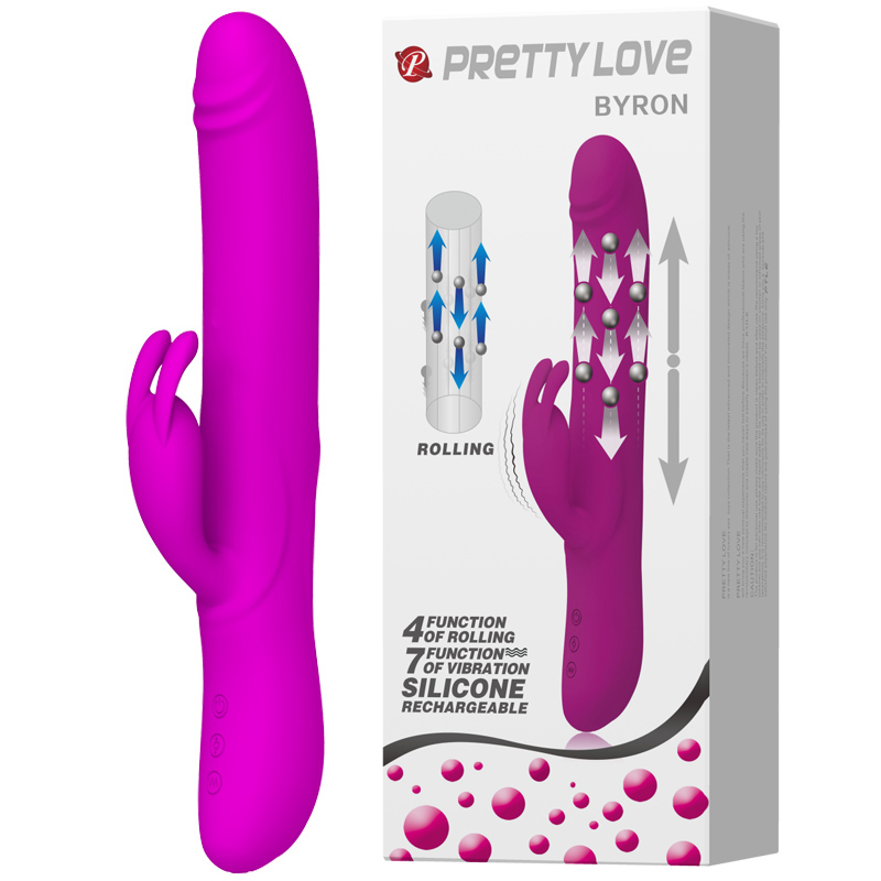 <strong>ดิลโด้ด้ามตรงกระต่ายฉีดน้ำได้ Pretty Love Byron</strong> <br><font color=#FF0000>รหัสสินค้า: B56</font><br>