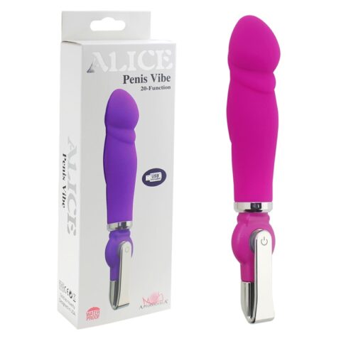 ดิลโด้ Alice Penis Vibe สั่น 20 ฟังก์ชัน รหัส B59 ดิลโด้ miosextoy รูปที่ 5