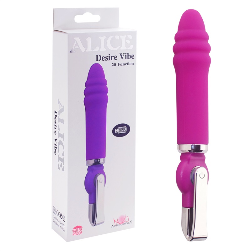 <strong>ดิลโด้หัวหยัก Alice Desire Vibe สั่น 20 ฟังก์ชัน</strong> <br><font color=#FF0000>รหัสสินค้า: B60</font><br>