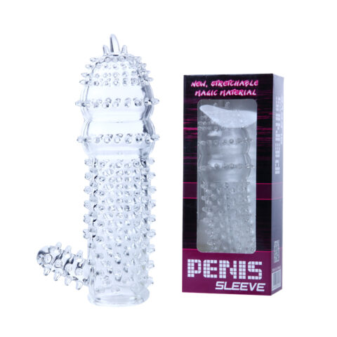 ปลอกหนามใสทั้งลำพร้อมจะงอยเสียว รหัส J09 ปลอกสวมเพิ่มขนาด miosextoy รูปที่ 11