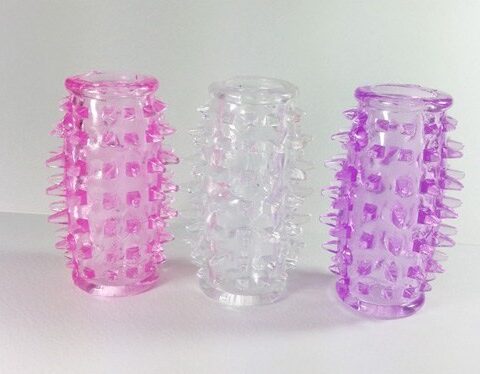 ปลอกหนามแหลมครึ่งซีก รหัส J25 ปลอกสวมเพิ่มขนาด miosextoy รูปที่ 6
