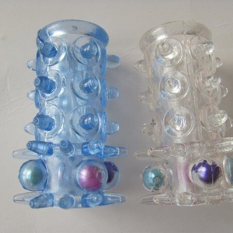 ปลอกหนามปลายมุกครึ่งซีก รหัส J27 ปลอกสวมเพิ่มขนาด miosextoy รูปที่ 8