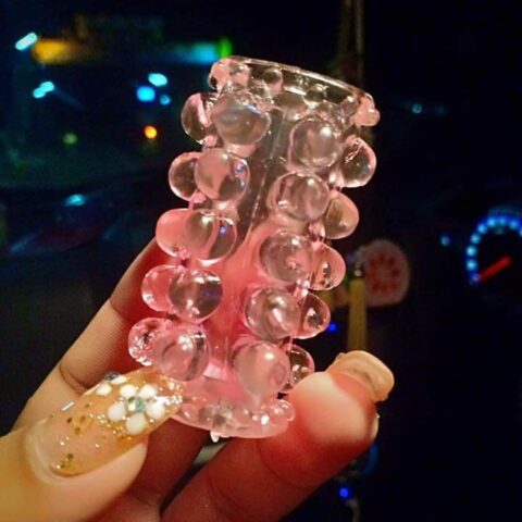 ปลอกใสมุกทั้งลำครึ่งซึก รหัส J40 ปลอกสวมเพิ่มขนาด miosextoy รูปที่ 4