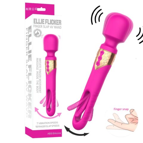 เครื่องนวดAVพร้อมฟังก์ชันสอดนิ้วเสมือนจริง Ellie Flicker Finger Slap AV Wand รหัส AA233 เครื่องนวดเสียว miosextoy รูปที่ 7